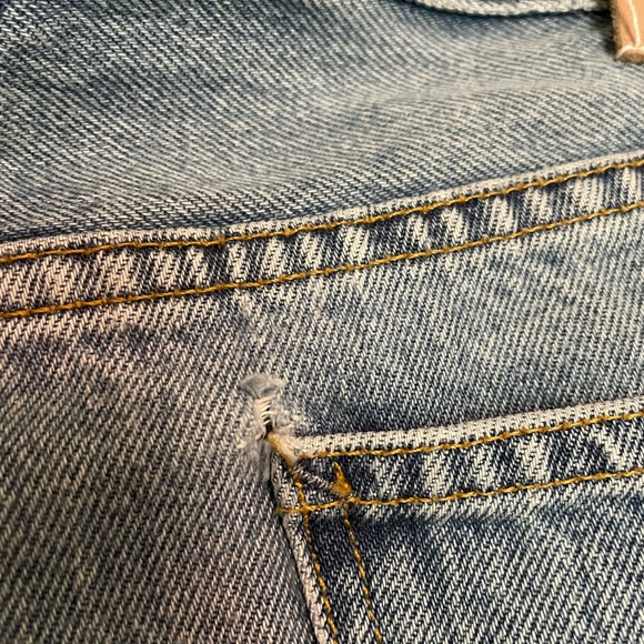 B SIDES Marcel Straight Leg Patched Jeans 29 - Picture 7 of 7